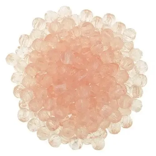 Tjeckiska Melon Round - Rosaline 3mm 50-pack