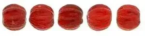 Tjeckiska Melon Round - Siam Ruby 3mm 50-pack
