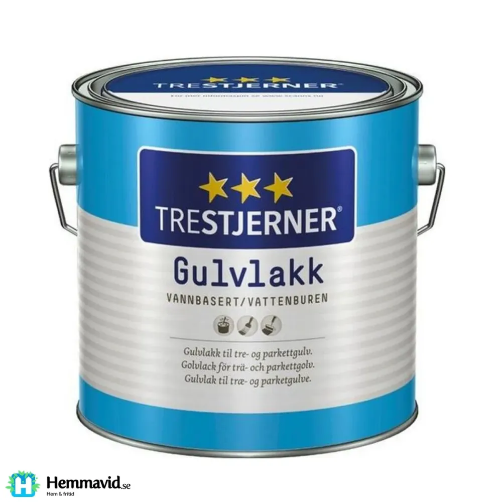 TRESTJERNER GOLVLACK VATTENBUREN HALVBLANK 3l