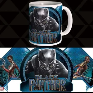 Träkol Panter Dora Milaje Mug - En hyllning till styrka och skönhet
