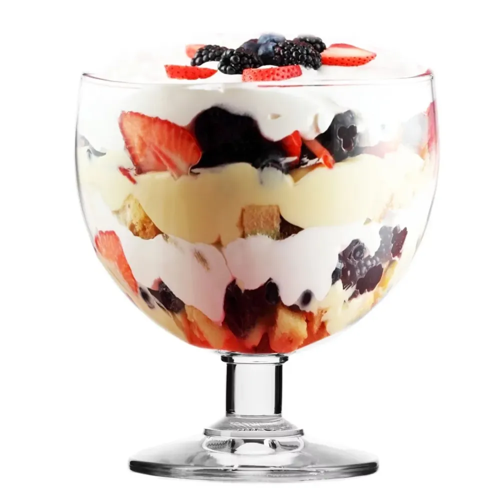 Upplev sofistikerad elegans med vår uppsättning av 6 Krosno dessertglas, var och en med en kapacitet på 350 ml. Höj din de...