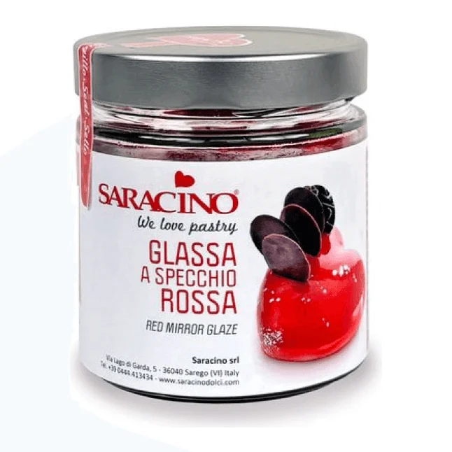 Röd Spegelglasyr - 350g