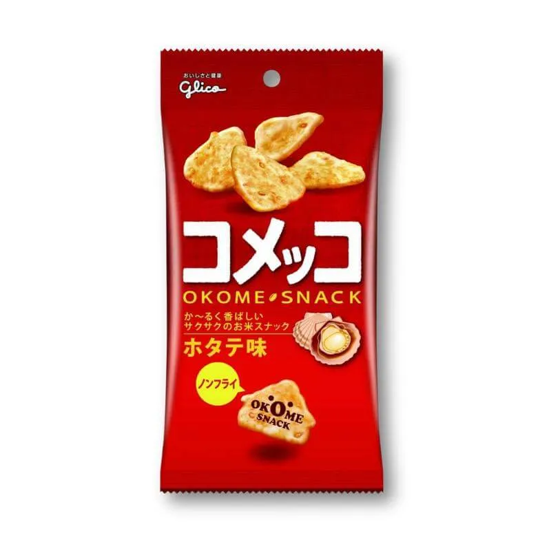 Glico Komeko – Sojasås- och pilgrimsmusslesmaksriskaka
