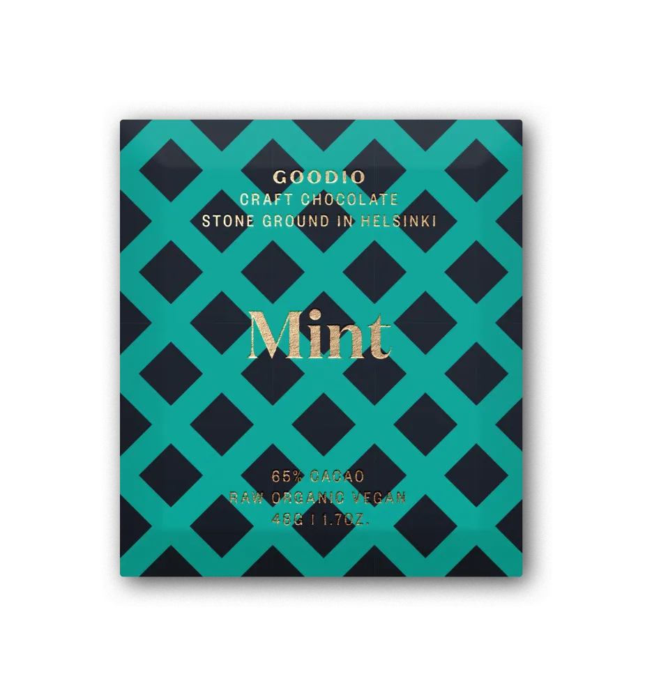 Ekologisk Råchoklad Mint 65%, 48 g