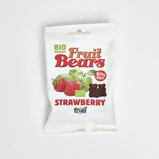 Gummibjörnar, jordgubbe, 50 g