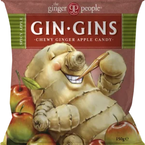 Ingefärskarameller, spicy apple, 150 g