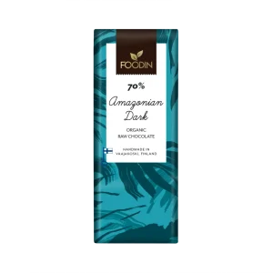 Råchoklad, amazonian dark 70%, 40 g