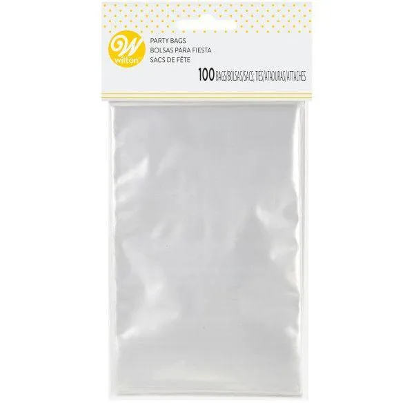 100 Mini Påsar med Transparent Godis