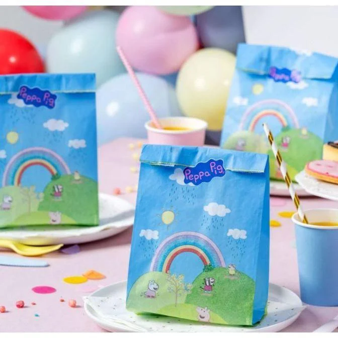 Set/8 Påsar för Godis Peppa Pig