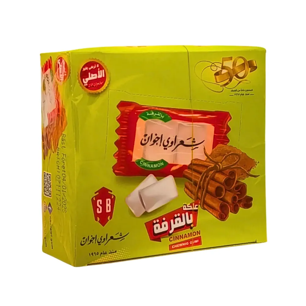 Sharawi Tuggummi Kanel 24 st | Kryddigt och uppfriskande tuggummi