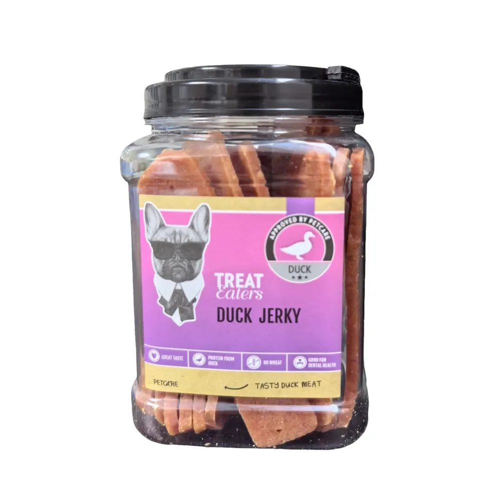 Godisätare - Anka Jerky 400 g Burk