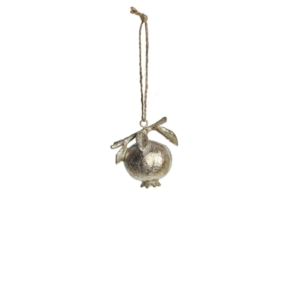Serafina granatäpple H5,5 cm. ljust guld