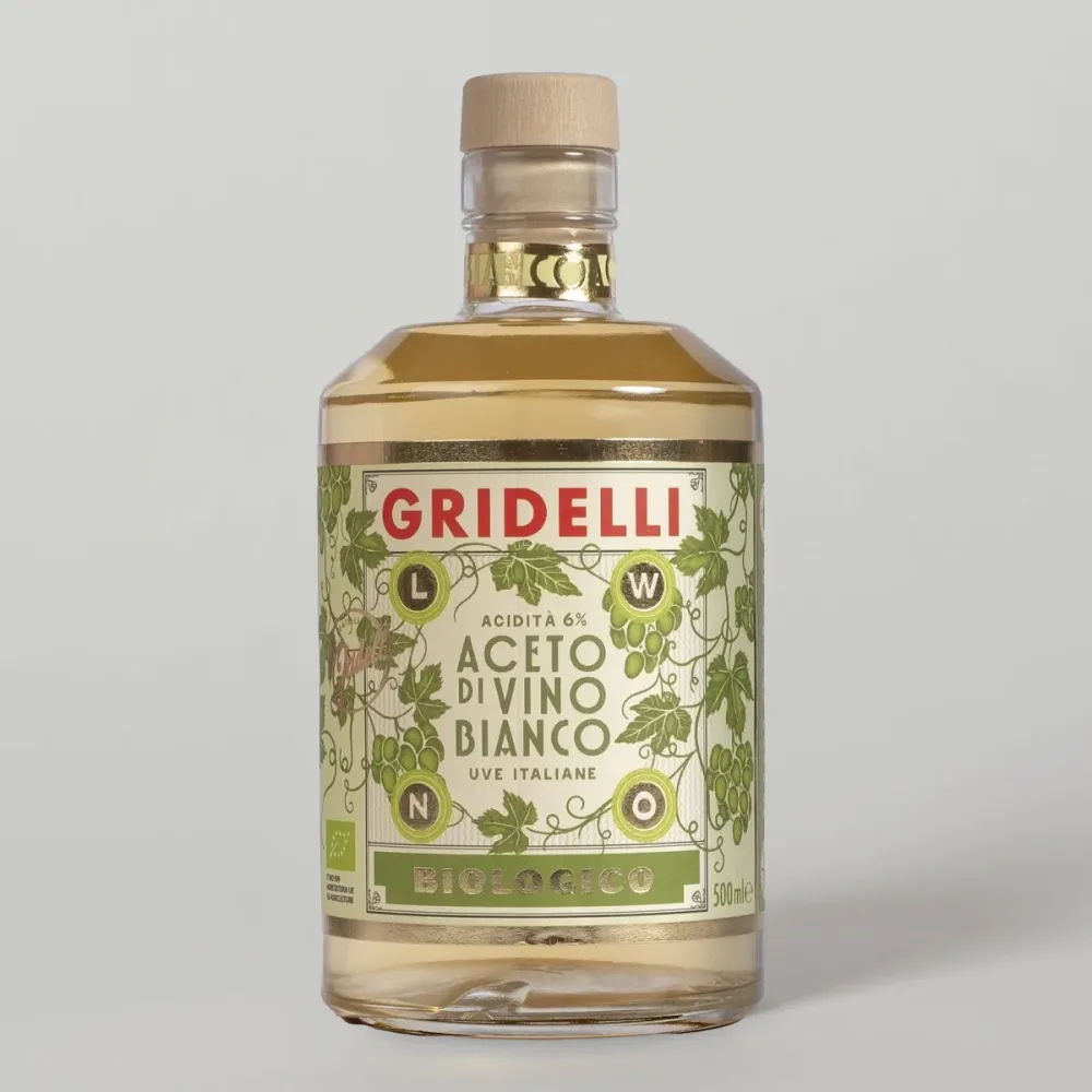 GRIDELLI Aceto di vino bianco, 500 ml, naturlig