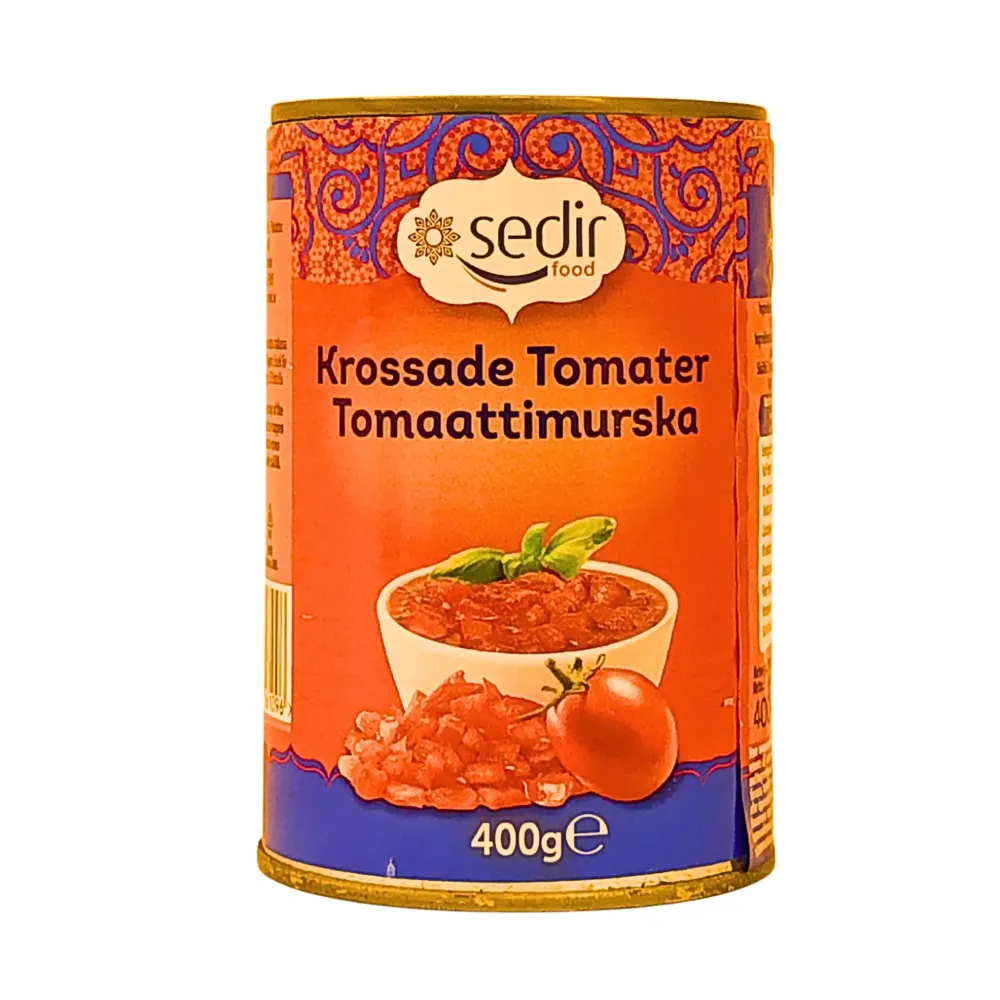 Krossade Tomater Sedir 400g Burk – Fräsch och Smakrik Bas för Dina Rätter
