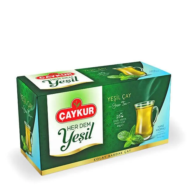 Caykur grönt te med mynta - 25 tepåsar