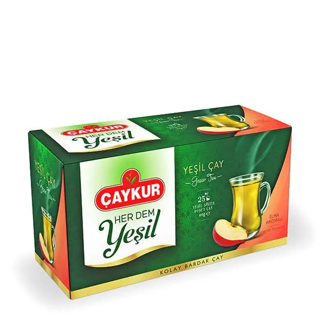 Caykur grönt te med äpple - 25 tepåsar