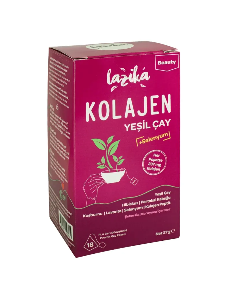 Lazika grönt te med kollagen - 18 tepåsar