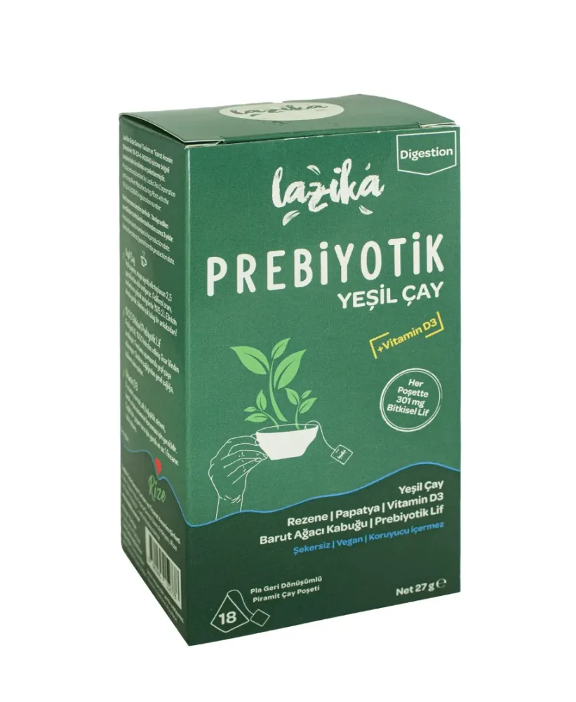 Lazika grönt te med prebiotika - 18 tepåsar