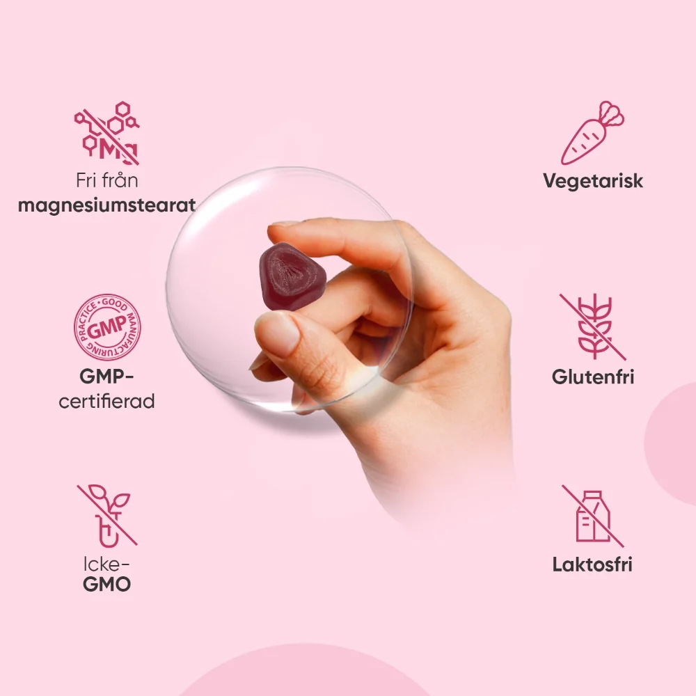 Probiotika Gummies för kvinnor
