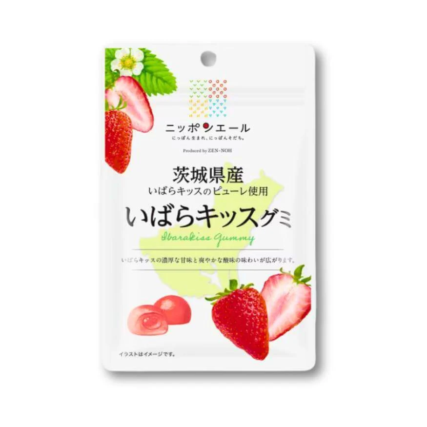 Nippon Ale Gummy – Ibaraki Ibaraki-Kiss Jordgubb