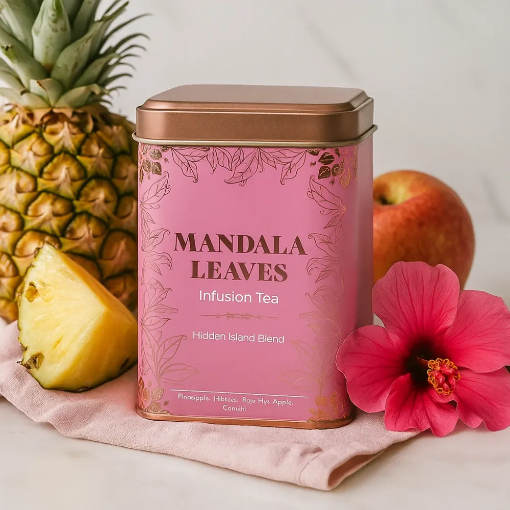 Ananas Kokos Hibiskus Koffeinfritt Örtte 50g
