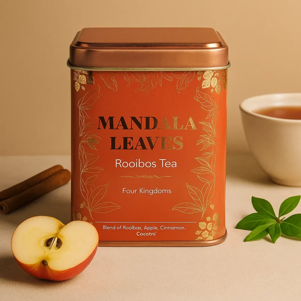 Four Kingdoms Koffeinfritt Rooibos Kanel Kokos Te 50g