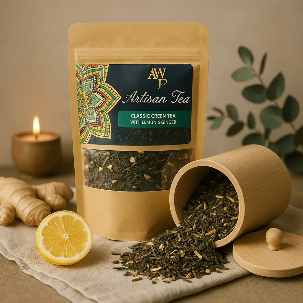 Grönt te med citron ekologiskt, 50g