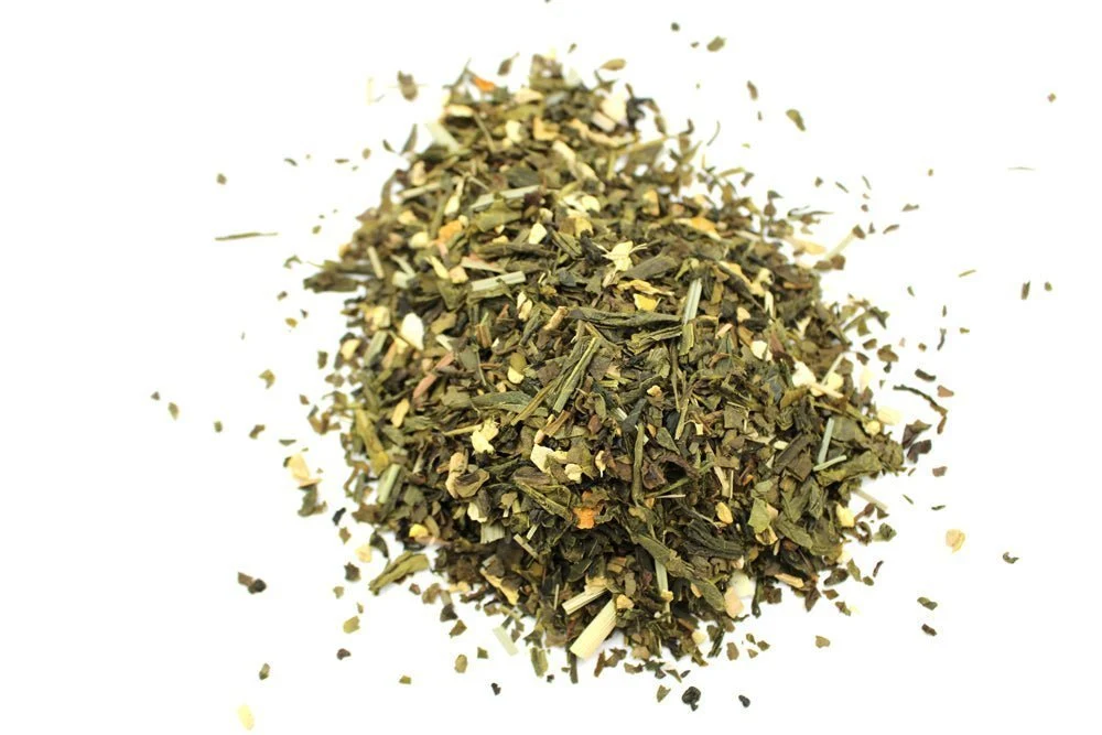 Grönt te med citron och ingefära ekologisk 1kg