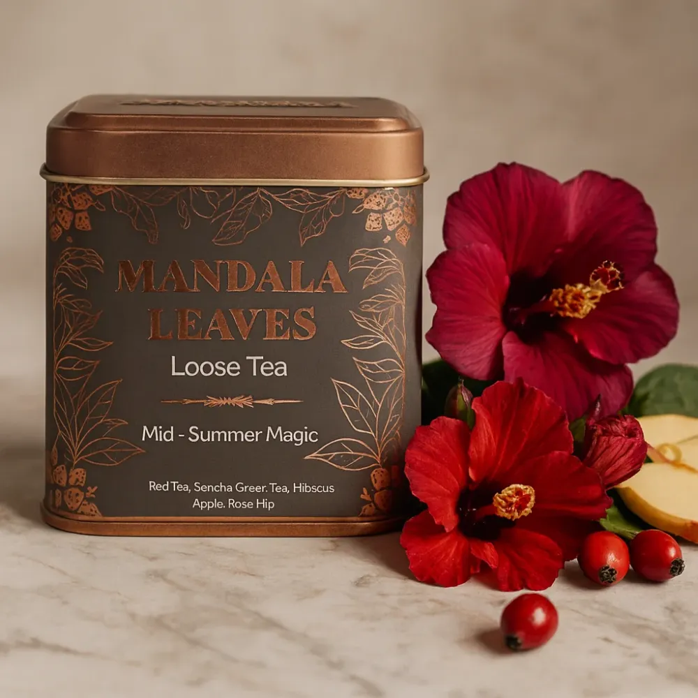 Midsommar Magi Pu-erh Sencha Hibiskus Löst Te