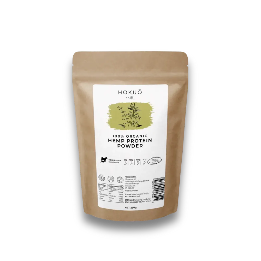 Hokuō® - Ekologiskt hampaproteinpulver - 250 g