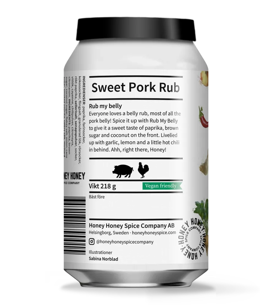 Honey Honey Rub My Belly Sweet Pork Rub
