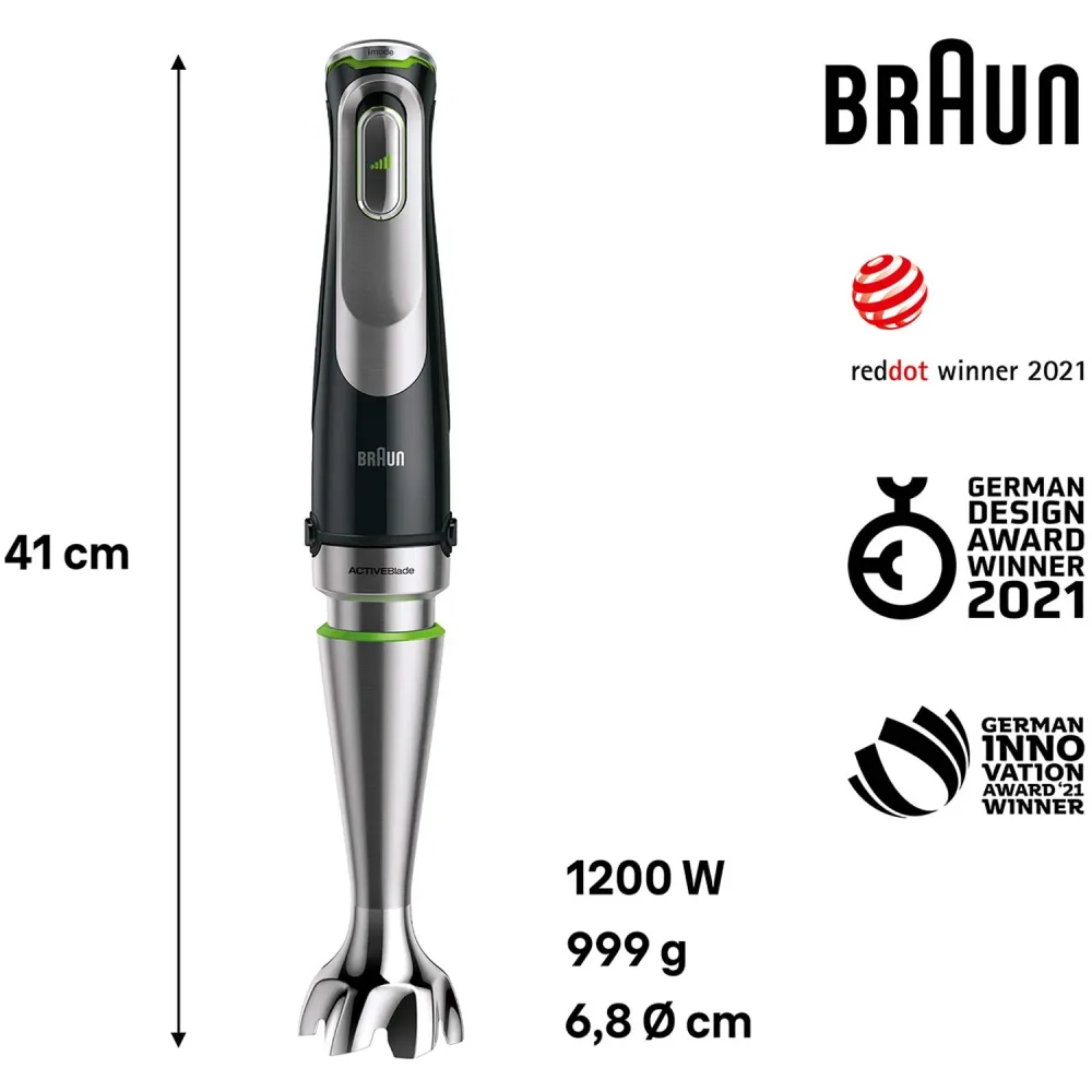 Braun MQ9138XI Stavmixerset MultiQuick 9 Premier 1200W
