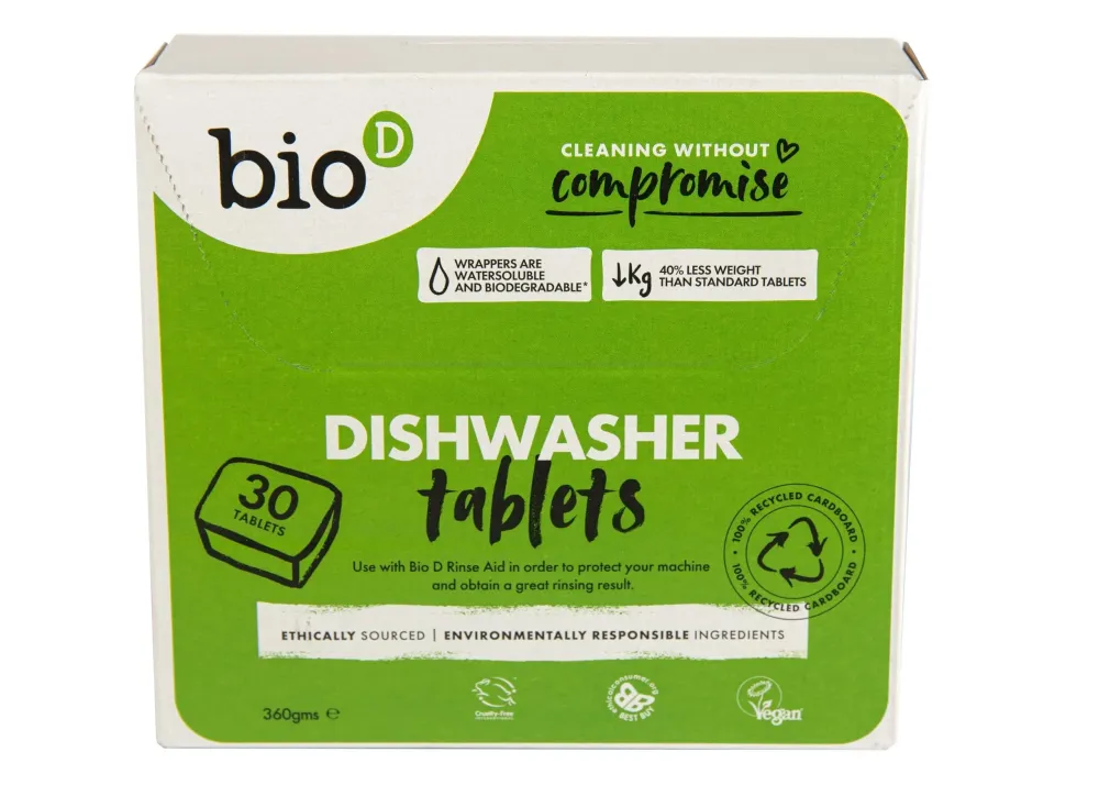 BIO-D - Miljövänligt Maskindiskmedel - 30 tabletter