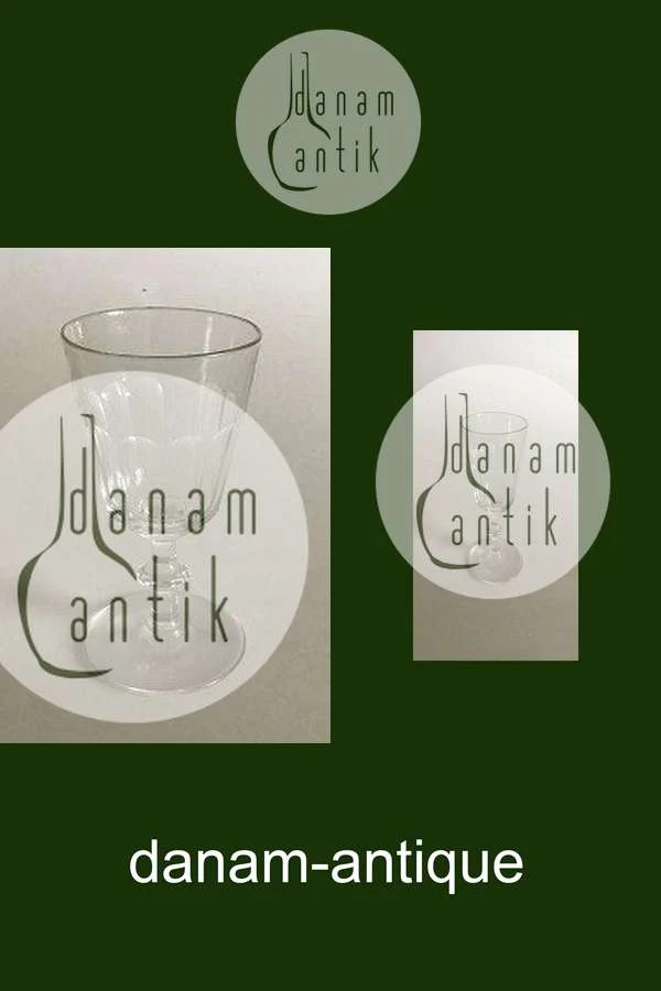 Holmegaard Christian VIII Hvidvinsglas - 13 cm