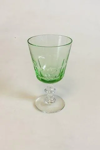 Holmegaard Christian VIII Hvidvinsglas med lysegrøn cuppa