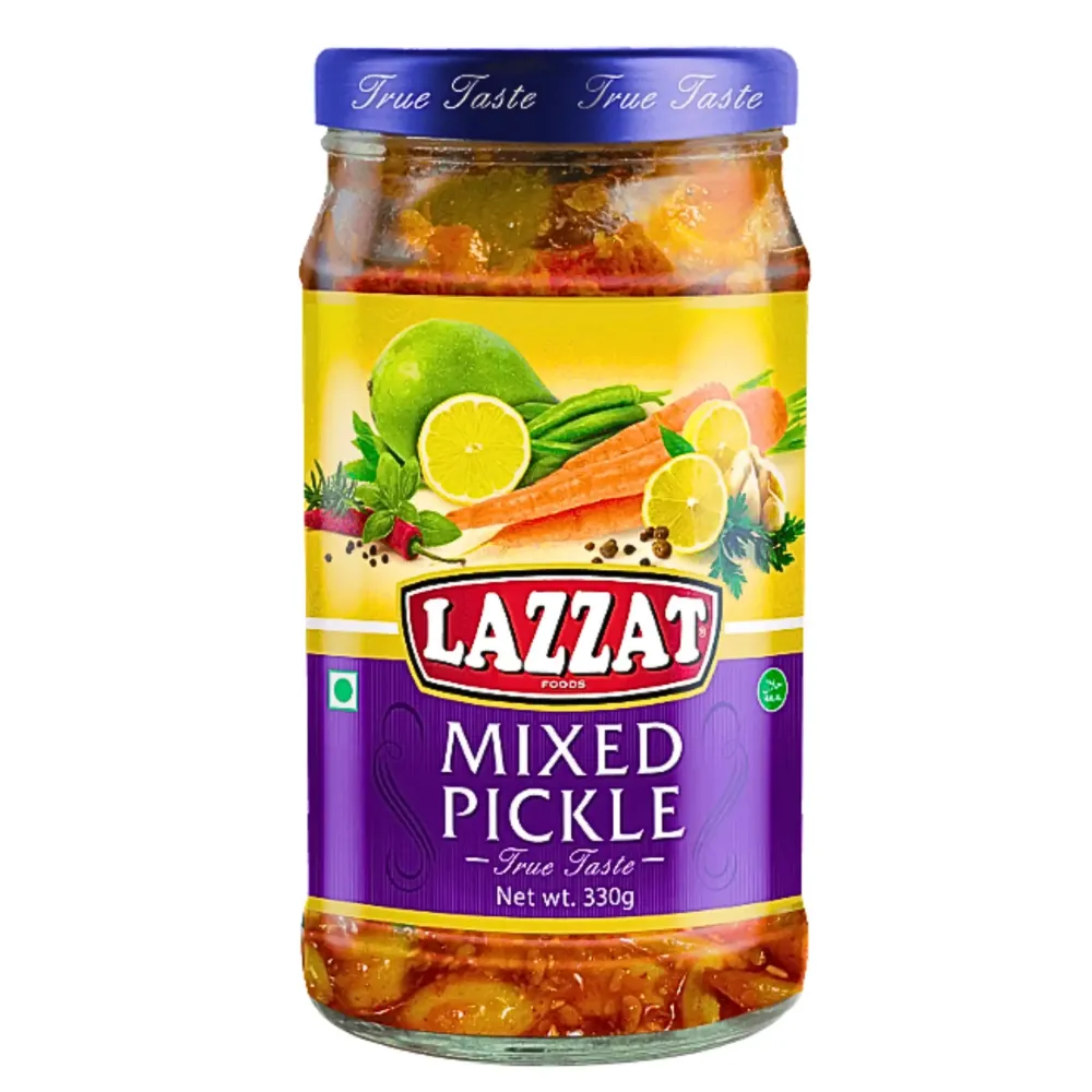 Lazzat Mixed Pickle i olja 330g (Kort datum med garanti)