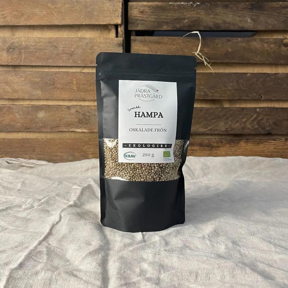 Oskalade hampafrön 250 ml EKO