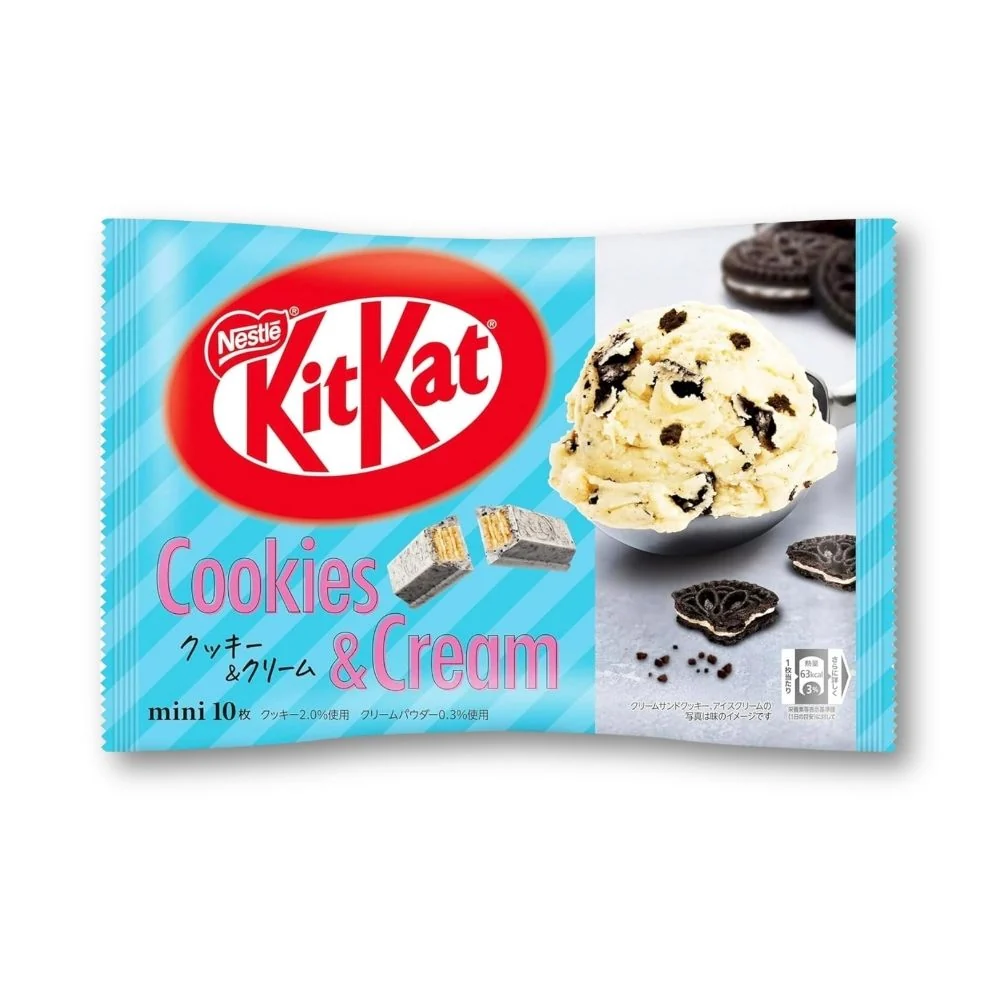 KitKat Cookies and Cream-smak från Japan, 10 bitar
