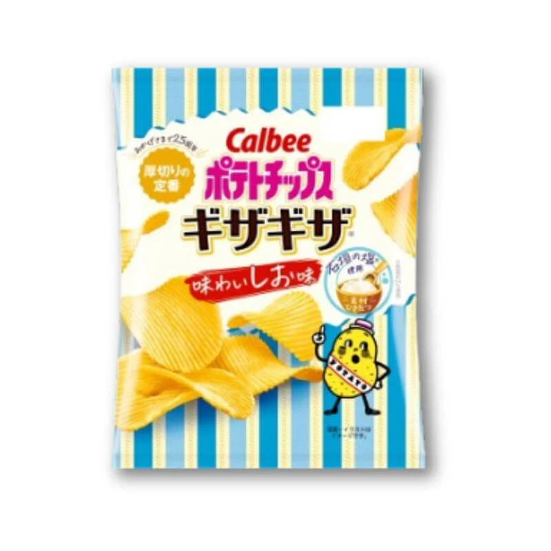 Calbee Potato Chips Gizagiza – Riklig salt