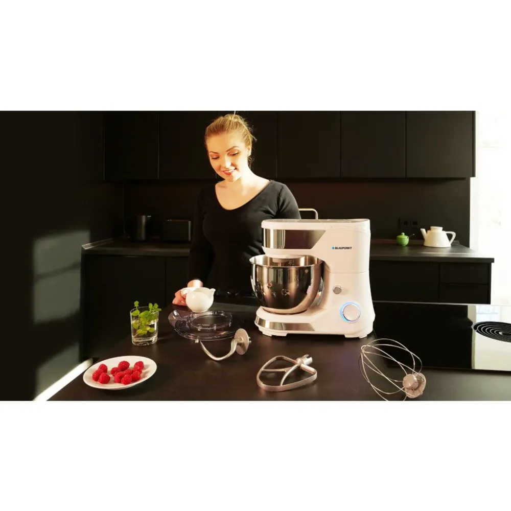 Universal Köksmaskin 1500W Klanetmixer Knådningsmaskin Matberedare Degmaskin 5 L Stålskål