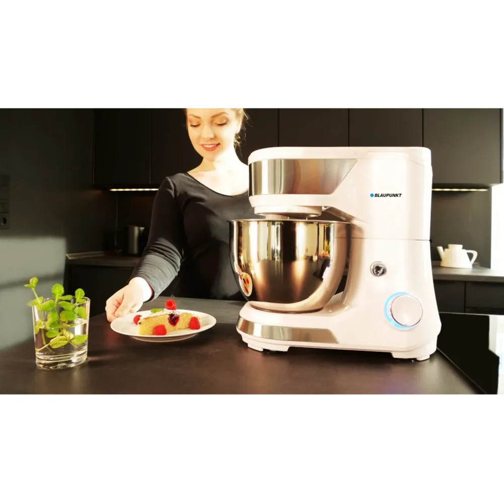 Universal Köksmaskin 1500W Klanetmixer Knådningsmaskin Matberedare Degmaskin 5 L Stålskål