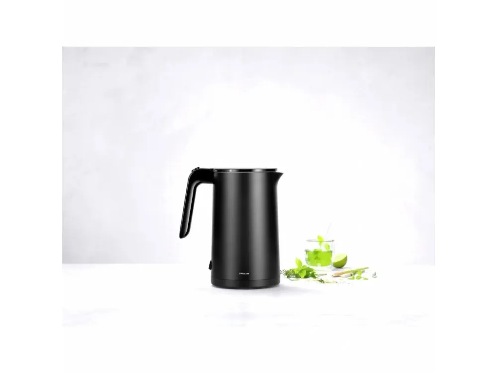 ZWILLING Elektrisk vattenkokare ENFINIGY 1,5 l, träkol, Zwilling