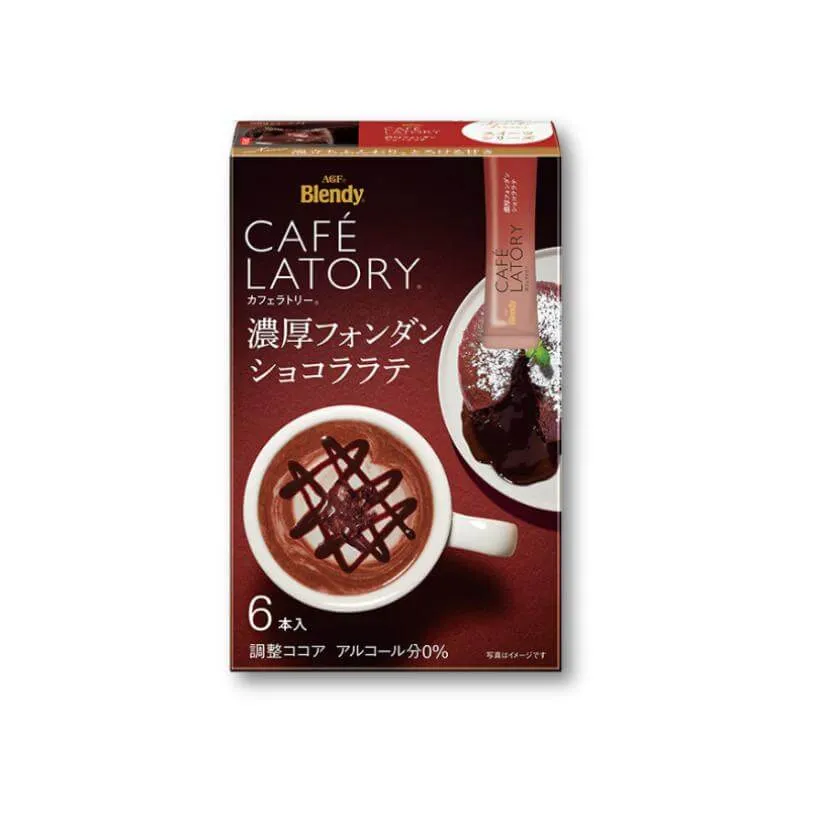 AGF Blendy Cafe Latory Stick Fondant Chokladlatte - 6 bitar