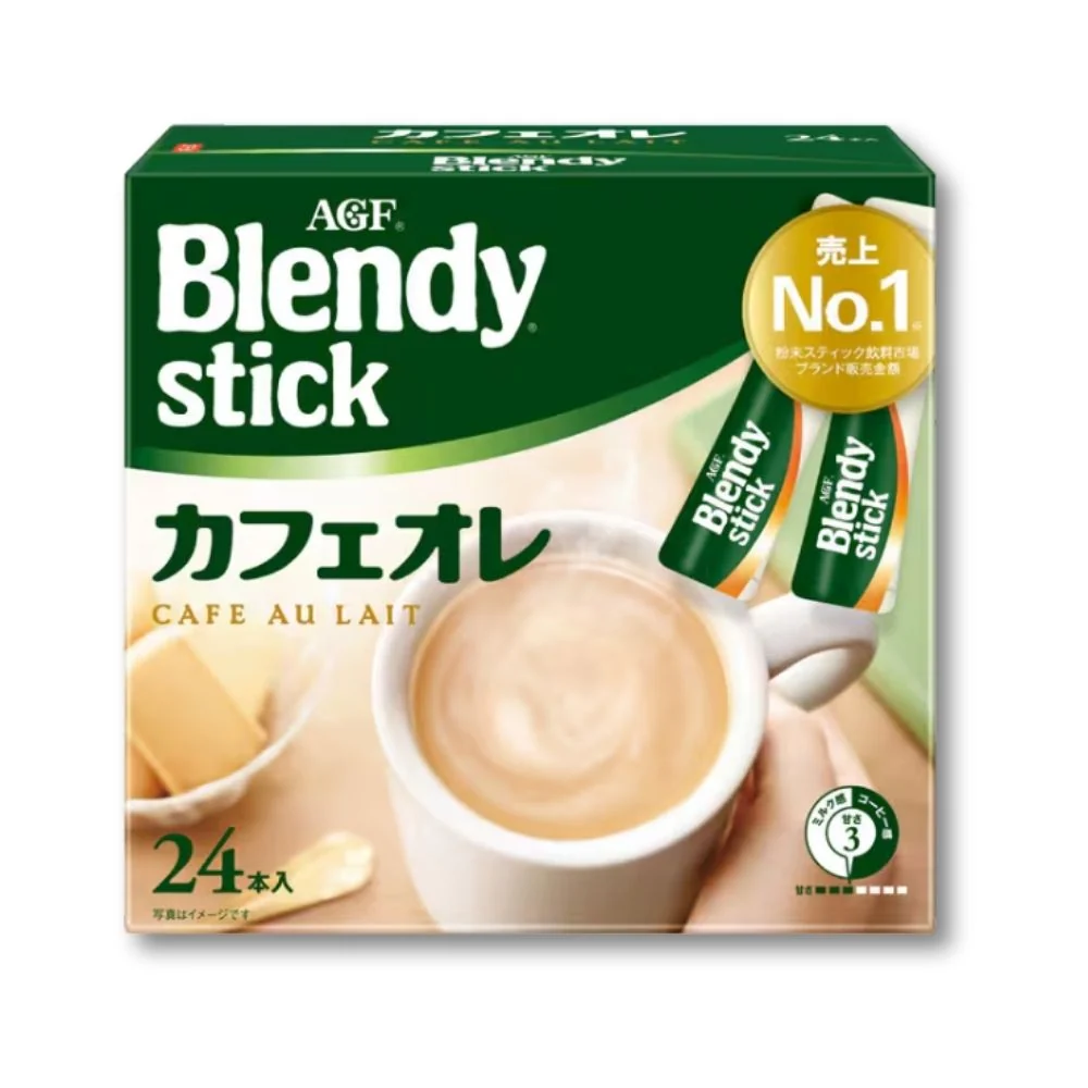 AGF Blendy Stick Cafe au Lait (Snabbkaffe) 24 bitar
