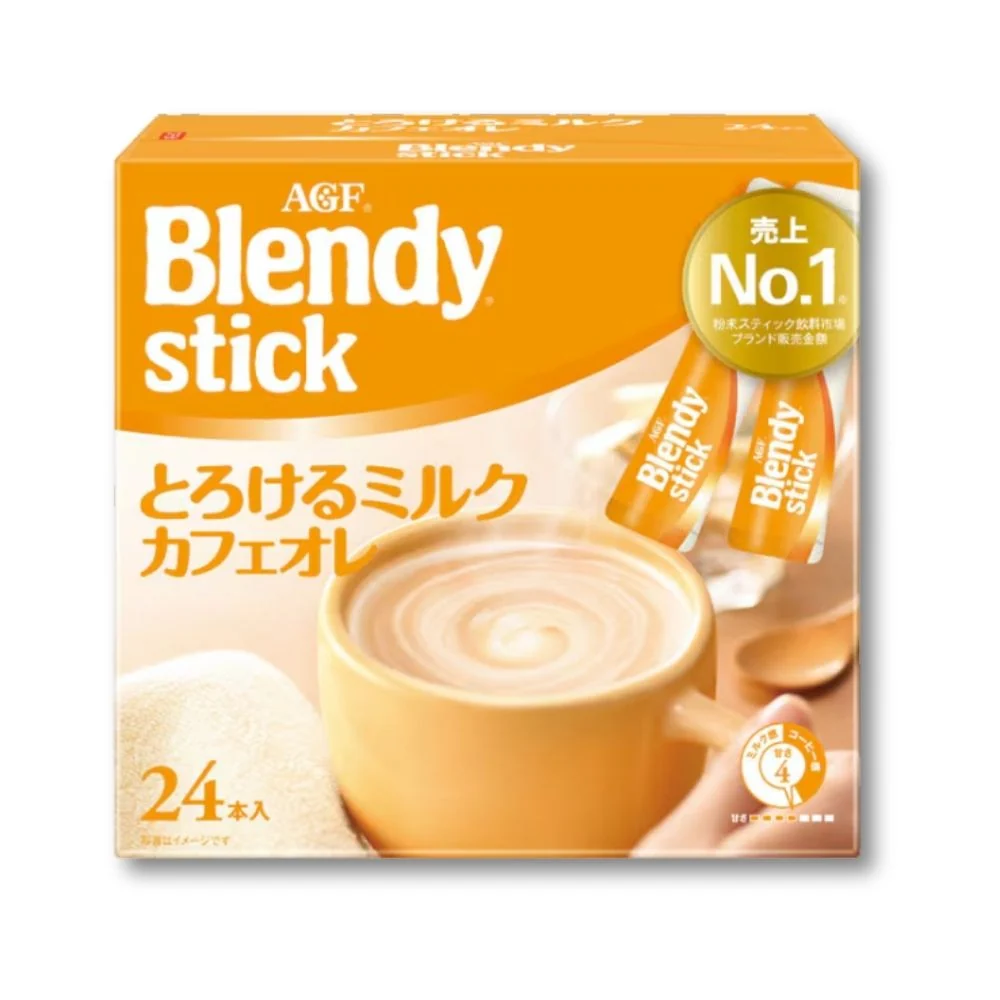 AGF Blendy Stick Melty Milk Café au Lait (Snabbkaffe) 24 bitar