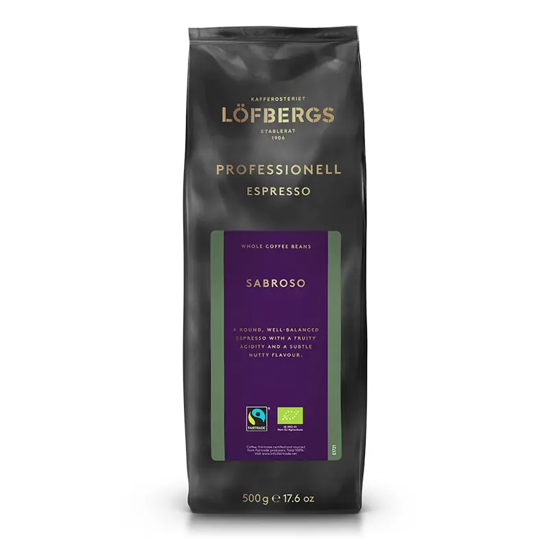 Sabroso Löfbergs Espresso, 8 x 500 g