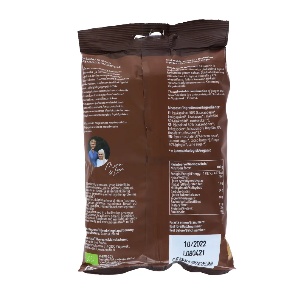 Råchokladdoppad ingefära, 200 g