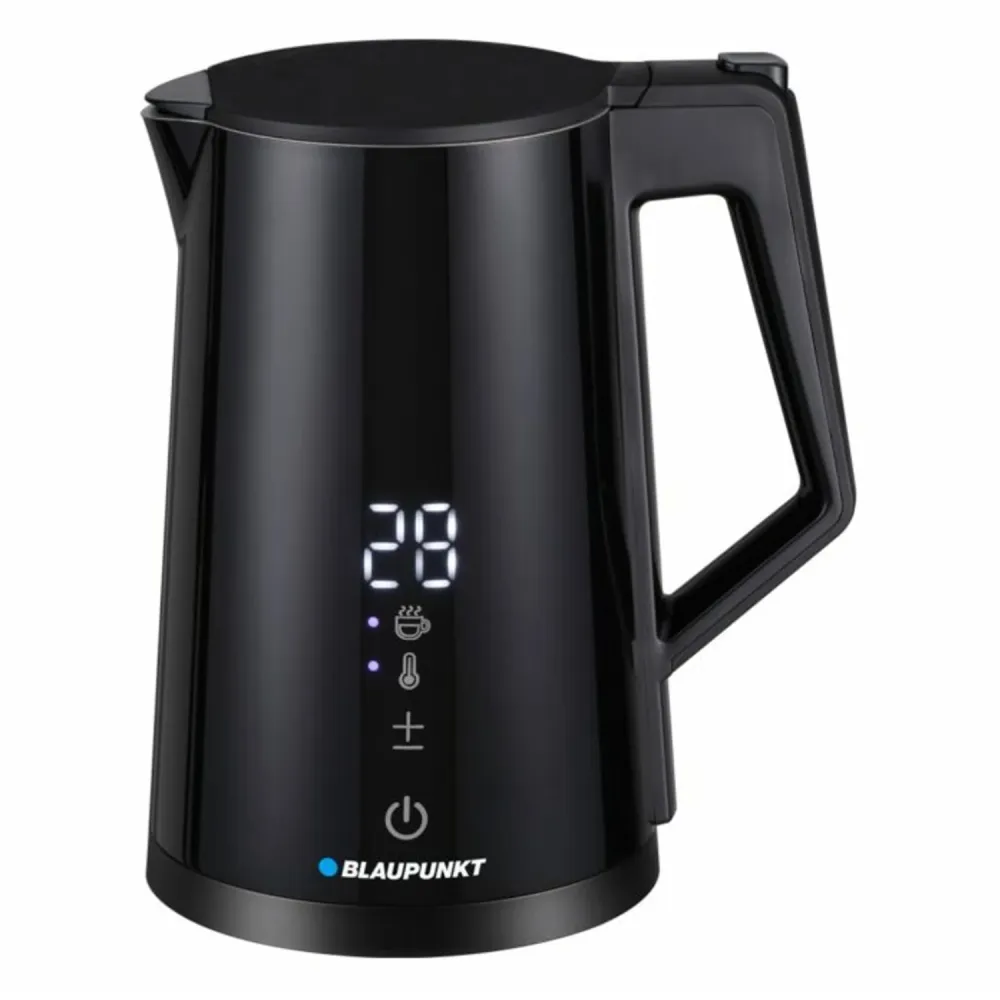 Blaupunkt Elektrisk Vattenkokare Med Touchscreen Display 1,7 l 2200 W Håll Varm Funktion I Upp Till 24 Timmar 5 Valbara Te...