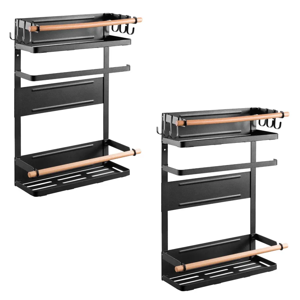 Maclean magnethylla för kyl/tvättmaskin, träkol, max 12 kg, MC-910, 2 st