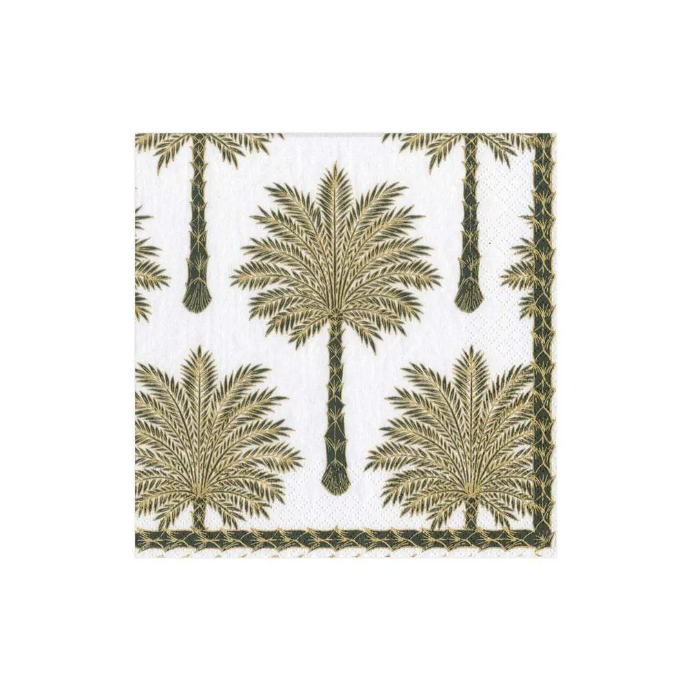 Paper Napkin Grand Palms Black Kaffe
